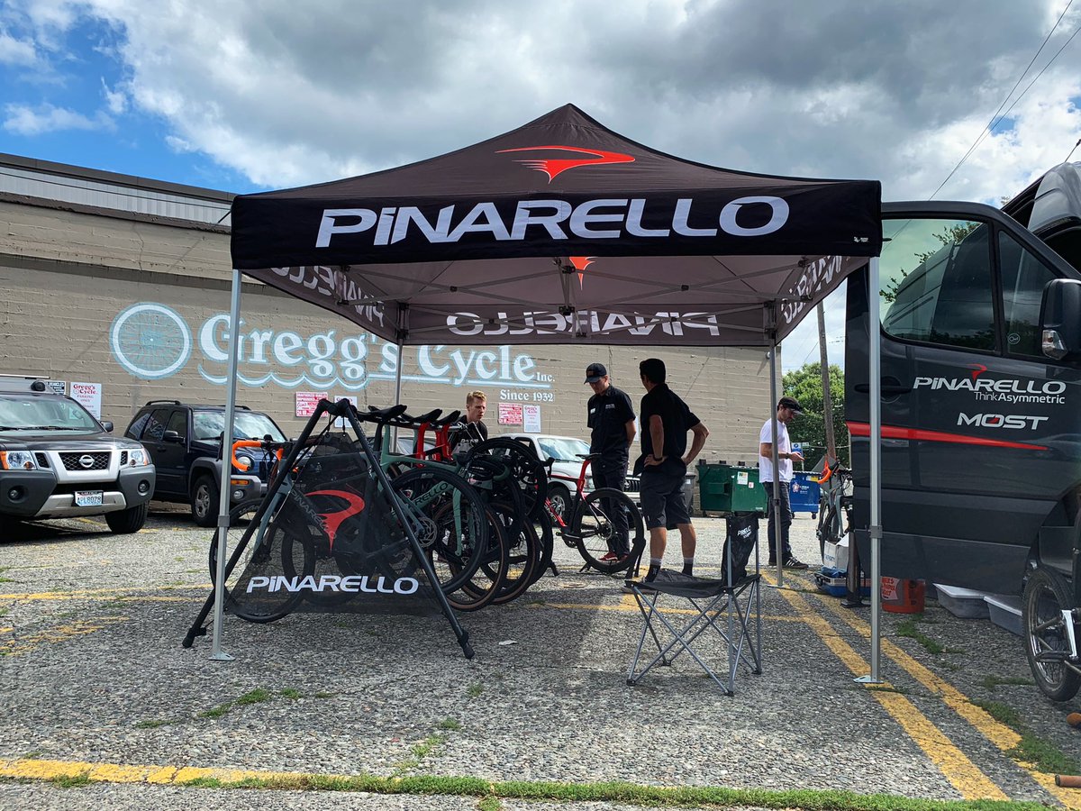 greggscycle's tweet image. Look who stopped by! The Pinarello demo fleet will be at Greenlake until 8tonight and from 10-4 tomorrow. After that they head to Gregg’s Bellevue from 10-4 Sunday and Monday. Come try out a bike!