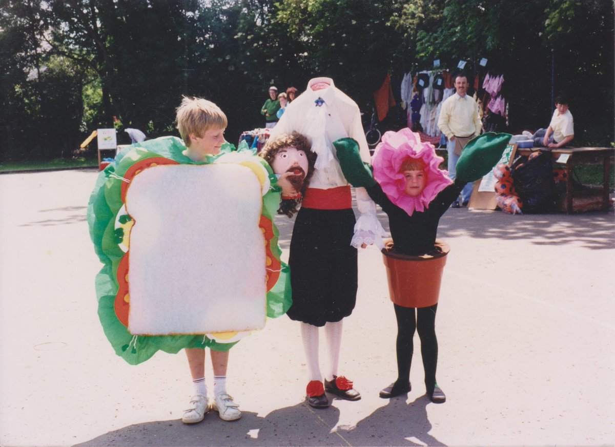matthew__ashton's tweet photo. Typical Ashton childhood day out!

My brother as a #Sandwich, my sister as a #FlowerPot and me as a #HeadlessGhost ... a combination that apparently made perfect sense to my mum!:) #childhoodmemories #childhood #dressup #dressupbox #fancydress #kidscostumes https://t.co/HBPv7wKku7