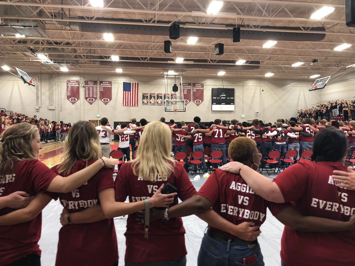 Aggies vs Everbody! Loved the school spirit today during the pep rally. Go Aggies!