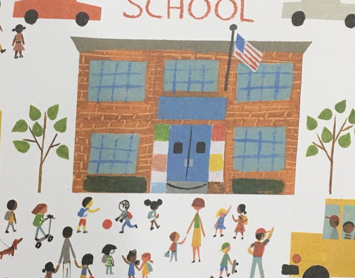 mgoldenbooks's tweet photo. Anyone else miss the school smiling in SCHOOLS FIRST DAY OF SCHOOL besides me? A kindergartener pointed it out to me because letโs be honest five year olds are geniuses. #schoolsfirstdayofschool https://t.co/YM38uuBb0g