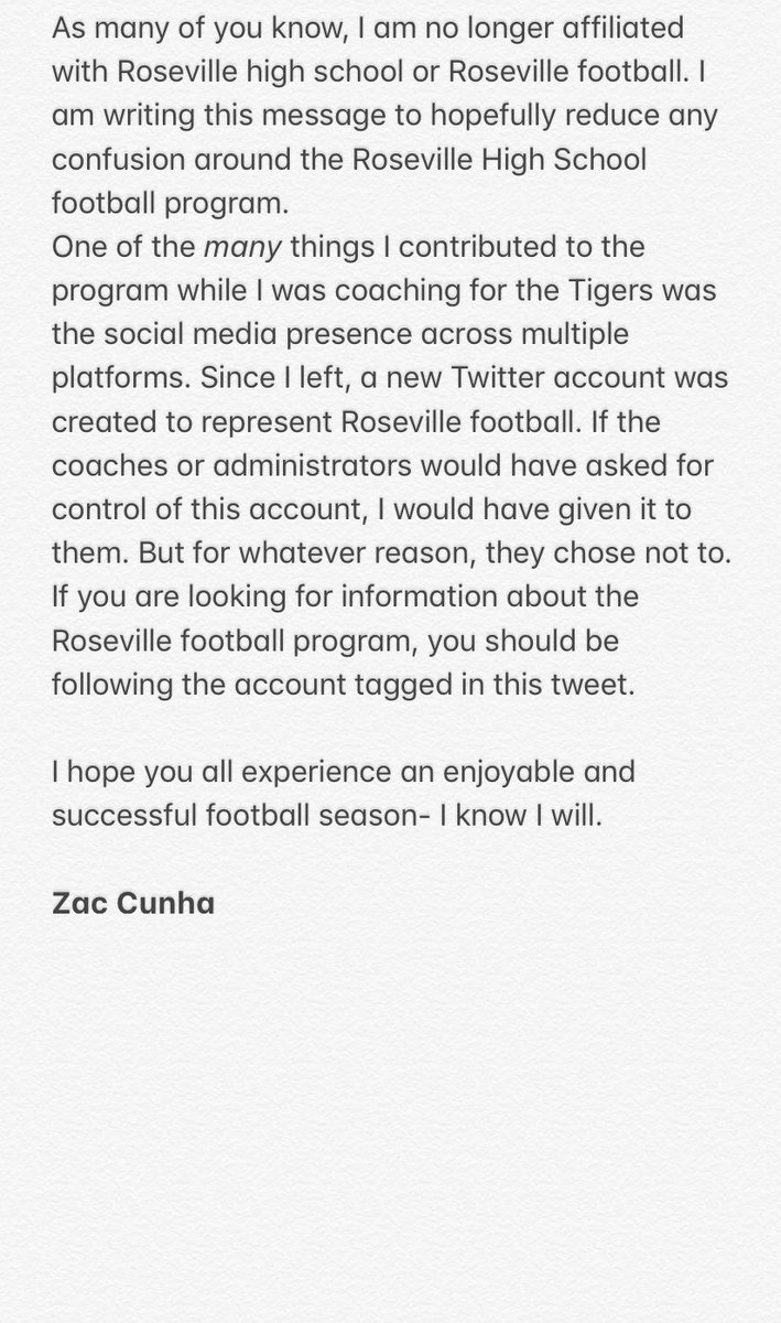 Roseville Football tweet media