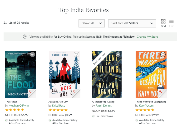 KatyYocom1's tweet image. Thanks, Barnes & Noble. You're one of my Top Indie Favorites, too! (That's my book--the blue tiger/orange background on the right.)
#threewaystodisappear
@AshlandPress
#bookclubs
barnesandnoble.com/w/three-ways-t…