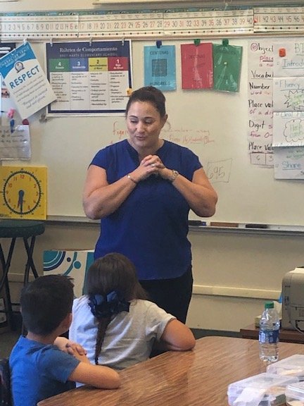 MCSSuptNoguchi's tweet photo. @SwunMath is in full swing at Modesto City Schools. Here are some highlights from today's lessons at Bret Harte Elementary. It's inspiring to see young scholars having fun - and most importantly LEARNING - while doing their math classwork. It all adds up to a great win! #swunmath https://t.co/Sjy0rECU0Y