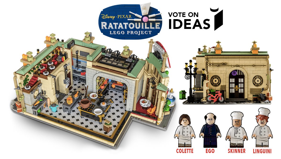 project_brick's tweet photo. 10 000 supports can make this #LEGO  #Disney "Ratatouille" Project a real LEGO set!

VOTE for it here >> https://t.co/6ccuj4R1vt
----------------------------
@CooleyUrFaceOff @m_giacchino #pixar @Disney https://t.co/BiPc8mUme3