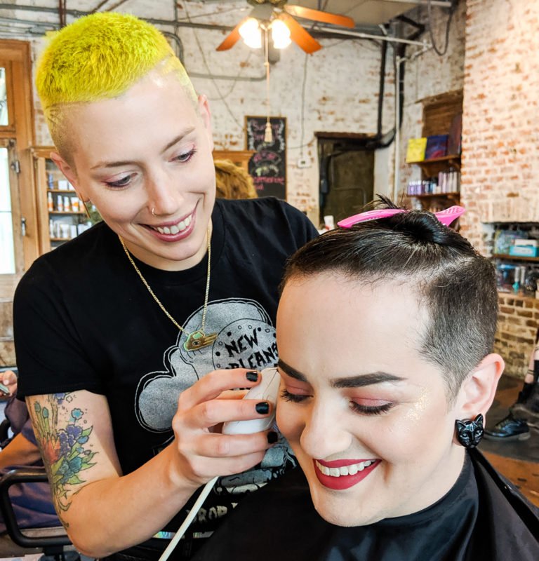 A New Orleans cosmetologist helps clients explore gender expression through their hairstyles. Read the story by CONNECT reporter Irena Fischer-Hwang. bit.ly/32htrSU