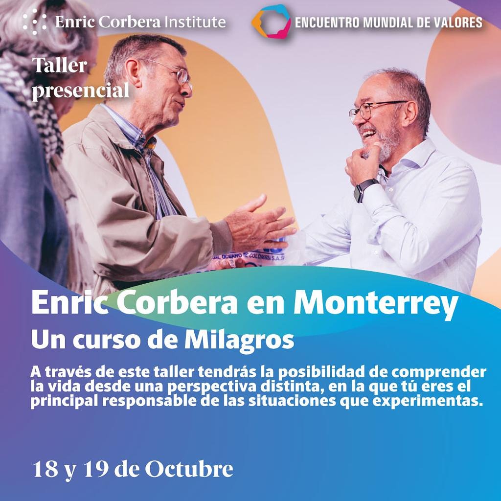 EMValores's tweet photo. Un esfuerzo más del EMV! Además de participar en el XI Encuentro Mundial de Valores del 11 al 13 de Octubre, daremos esta conferencia!
Inscríbete aquí:
https://t.co/587A8oheRD
#EMV2019 #XIEMV #Valores #Compasión #CursodeMilagros @ECIinstitute @cricritre https://t.co/uqN6KMe4Wj