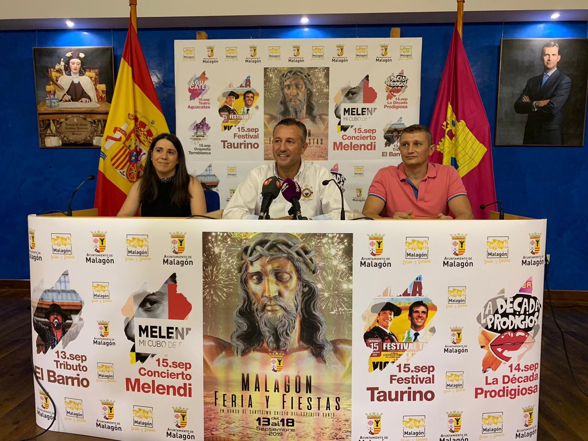 gdbeatrizgd's tweet photo. https://t.co/w24EO2Bhmb 

Presentada la Feria y Fiestas en honor al Santísimo Cristo del Espíritu Santo #Malagón https://t.co/Bz55pNbnwT