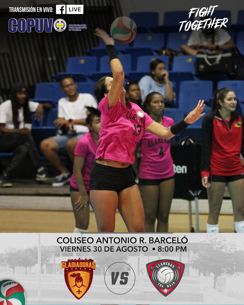 ¡Te esperamos! Hoy le damos comienzo a la Temporada 2019 de la División A de COPUVO reciendo a las Gladiadoras de Dorado a las 8pm en el Coliseo Antonio R. Barceló. Donativo $2.