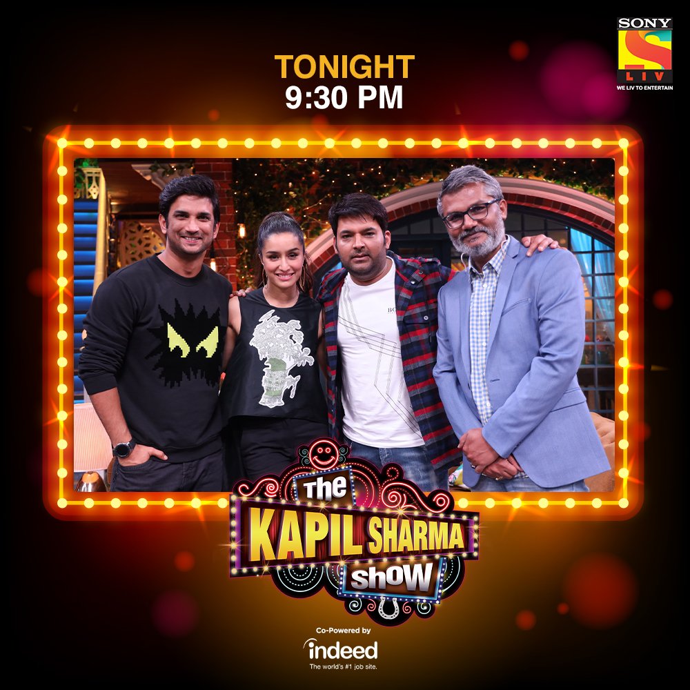 SonyLIV's tweet photo. Watch the cast of #Chhichhore on #TheKapilSharmaShow &amp; get ready for a night filled with entertainment, unlimited laughter and some inside scoop. Watch the episode on #SonyLIV https://t.co/2BIE4MRyfo
@KapilSharmaK9 @itsSSR @ShraddhaKapoor
#WeLIVtoEntertain #LIVcomedy https://t.co/SkP2oUP5Ox