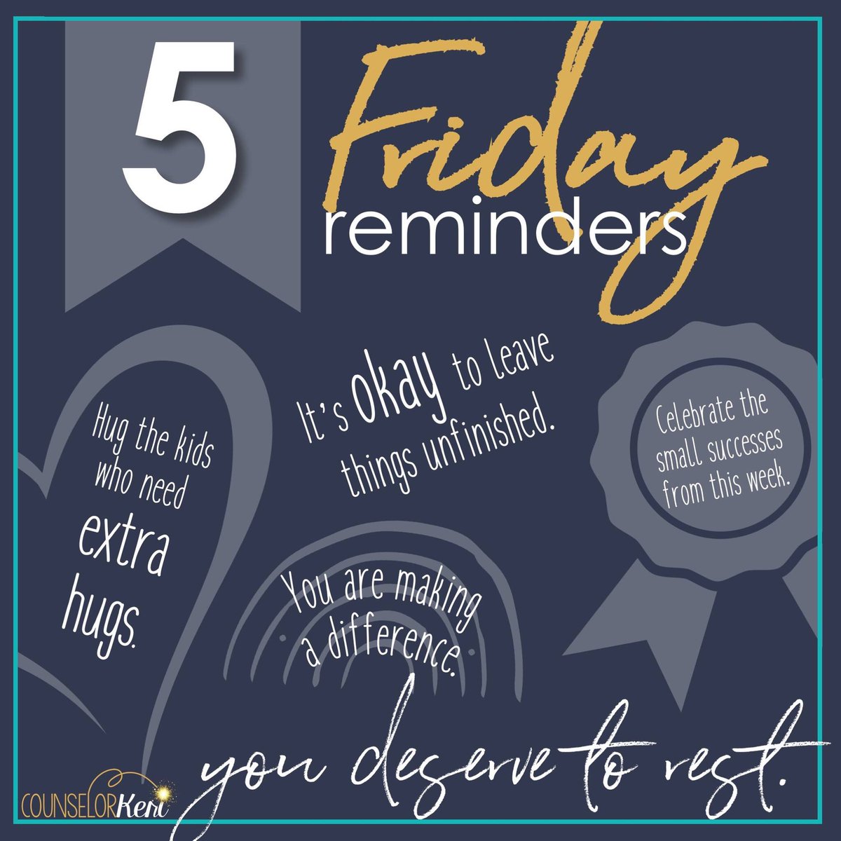 MrsNordstogSC's tweet photo. I feel like a lot of my followers could use this after the first full week with students.. thanks @CounselorKeri for the awesome reminders! 😄 #selfcare https://t.co/AZ5VNE7nkF