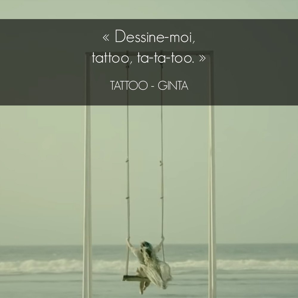 ginta's tweet photo. "Dessine-moi, tattoo, ta-ta-ttoo" 
And you, have you ever been tattooed for love ?
➡ https://t.co/GqPrYotFgV https://t.co/EpE7kerDt2
