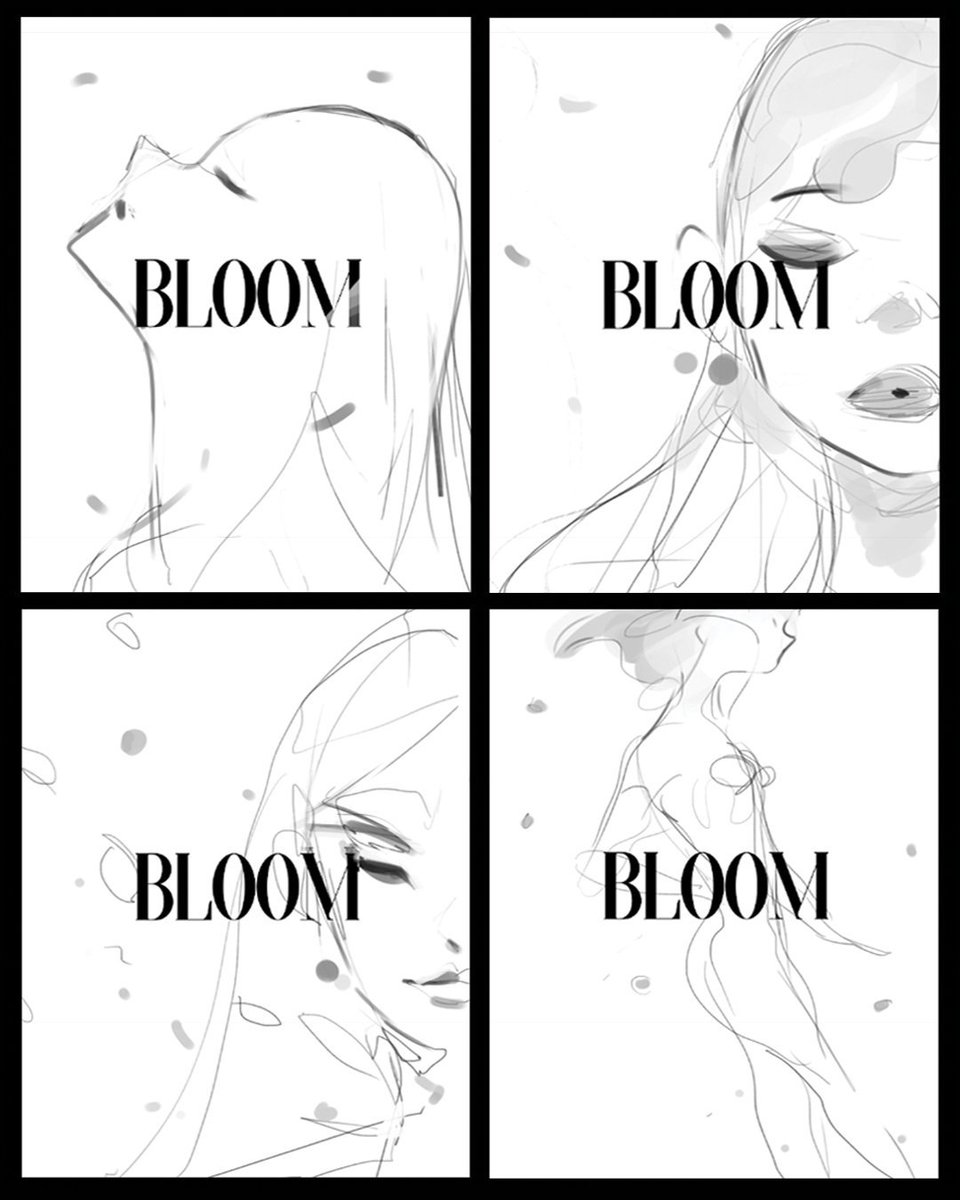 Here's the cover for my new book Bloom and the ideations I did! I usually like doing scribble drawings for the composition and seeing the impact plays out.

? https://t.co/2cqeA58CrX ? 