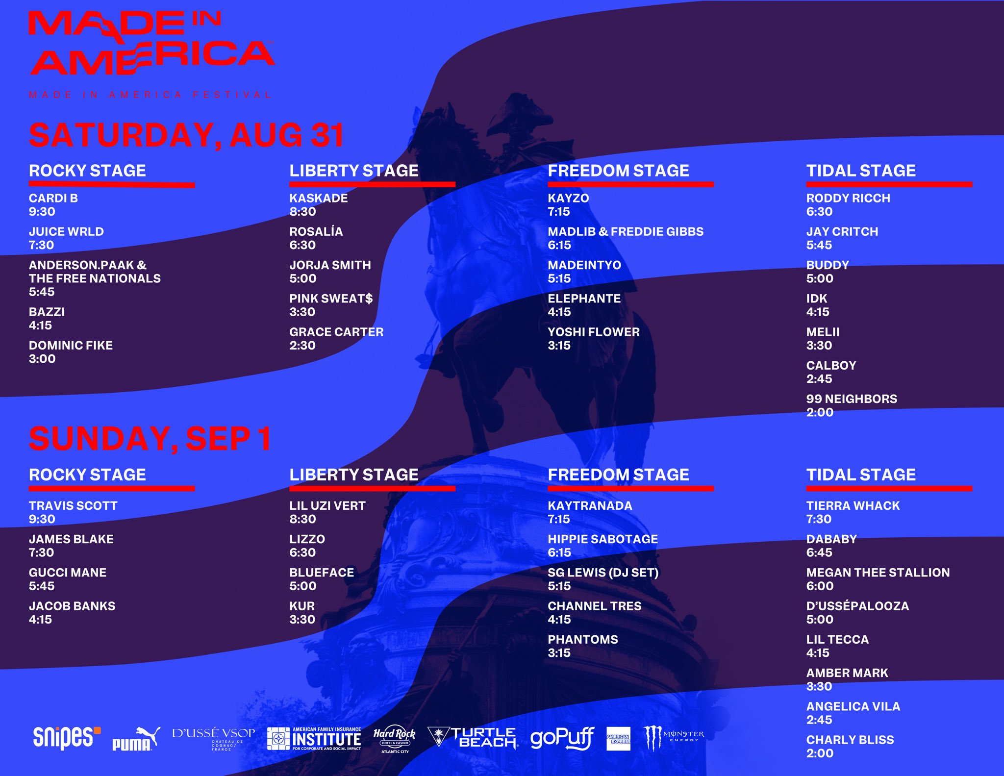 Made In America 2019 Lineup Tickets Schedule Dates Spacelab