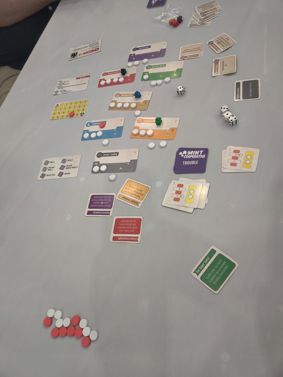2to4games's tweet photo. At Grand Con 2019 and got to play #MintCooperative. If you like #MintWorks and #MintDelivery you'll love the twist in this new game! @Five24Labs https://t.co/rzcQOUDn4D