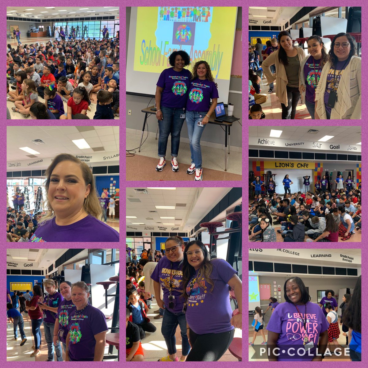 RoyalwoodLions's tweet photo. Royalwood Lions were all smiles at the Welcome Back School Family Assembly. @ConsciousD @lorenarojo @KendraBlessed @SheldonISDPD #LeveLUp #REHighTech #SchoolCulture https://t.co/qxfIhJy4so