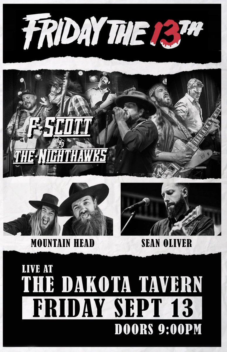 FScottNighthawk's tweet photo. If you’re not in Port Dover on Friday the 13th then you should be @thedakotatavern 🦅 #fscottandthenighthawks https://t.co/m116qQXtg6