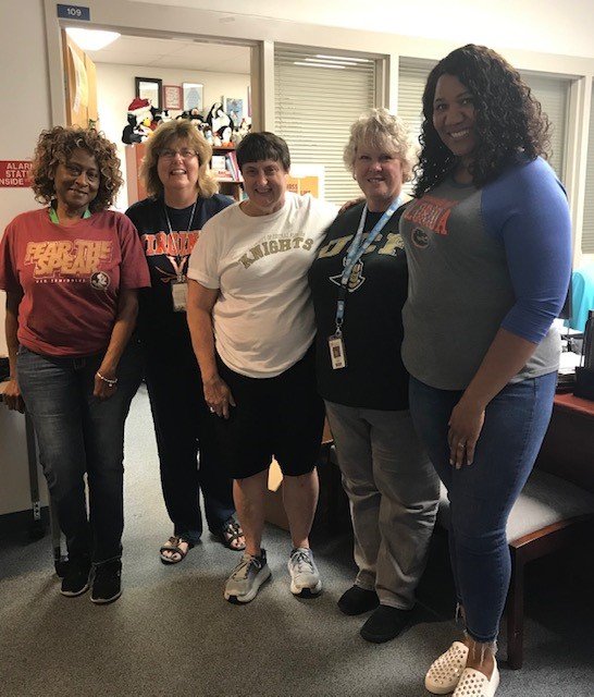 Many different colleges represented on College Colors Day!