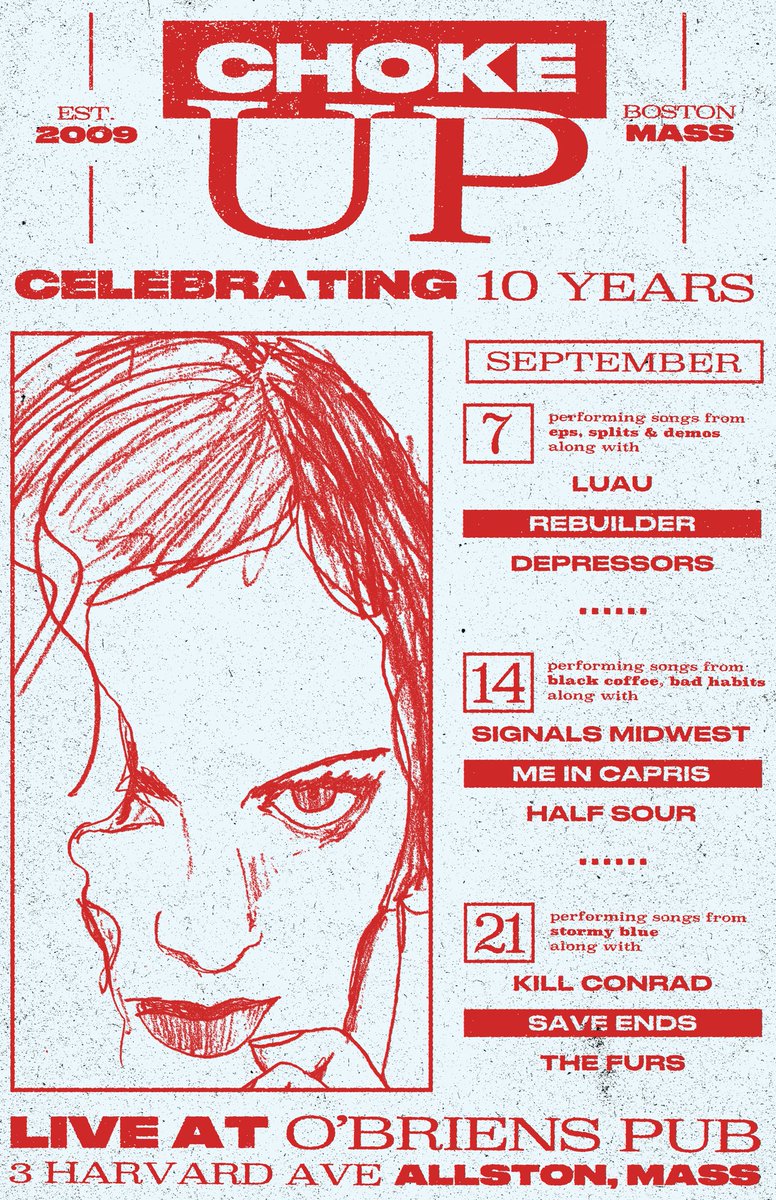 Haven't been on the old tweet machine in a while. Anyways, we're celebrating 10 years of being a band with these shows. Outside of <a href="/thefestfl/">The Fest</a> these will be our last shows for the year, probably longer. #ChokeUp10