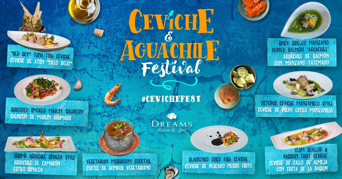Are you ready to savor our #CevicheFest? 🐟 
Enjoy from 8 different options of ceviche all September long at Seaside Grill restaurant from 12:00 p.m to 4:00 p.m