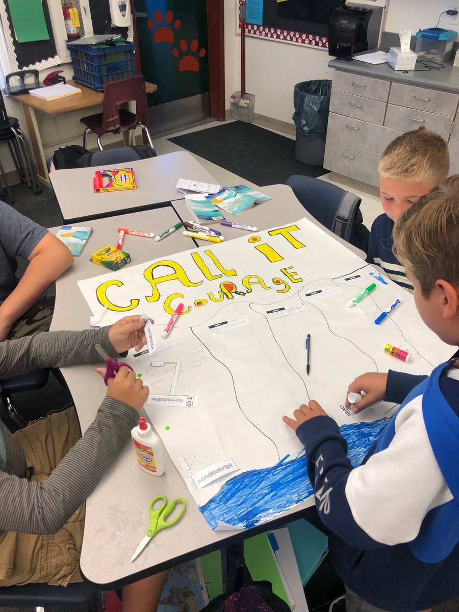 DyAnn_Donnell's tweet photo. Book Club Friday Poster Making #buljanpride #rcsdchampions https://t.co/TX6Xj8a4kV