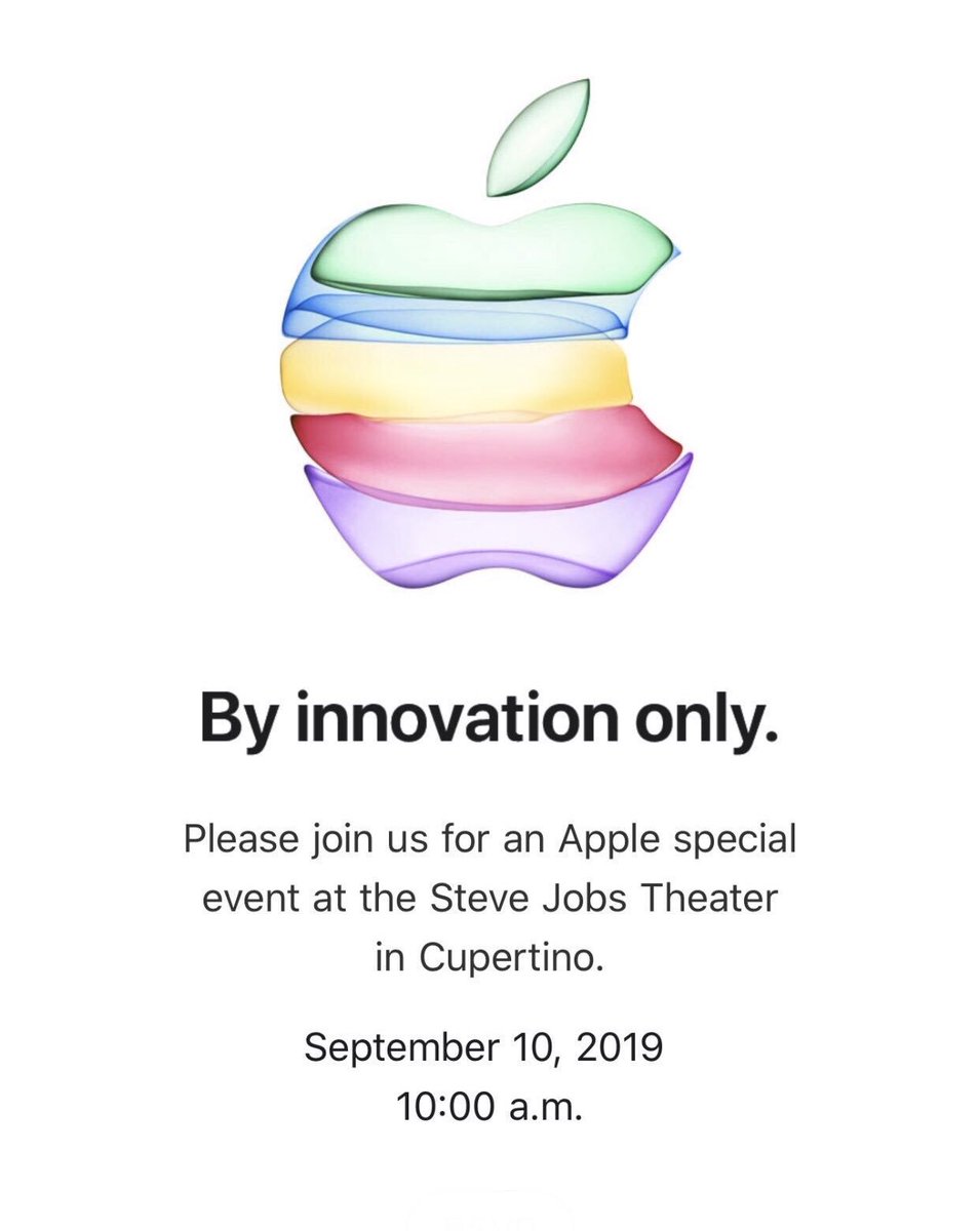 nomansayyed's tweet photo. It’s official. iPhones coming September 10th. 

New iPhone colors confirmed?
#coming #iPhone #Apple #AppleEvent https://t.co/XWYMCVOx93