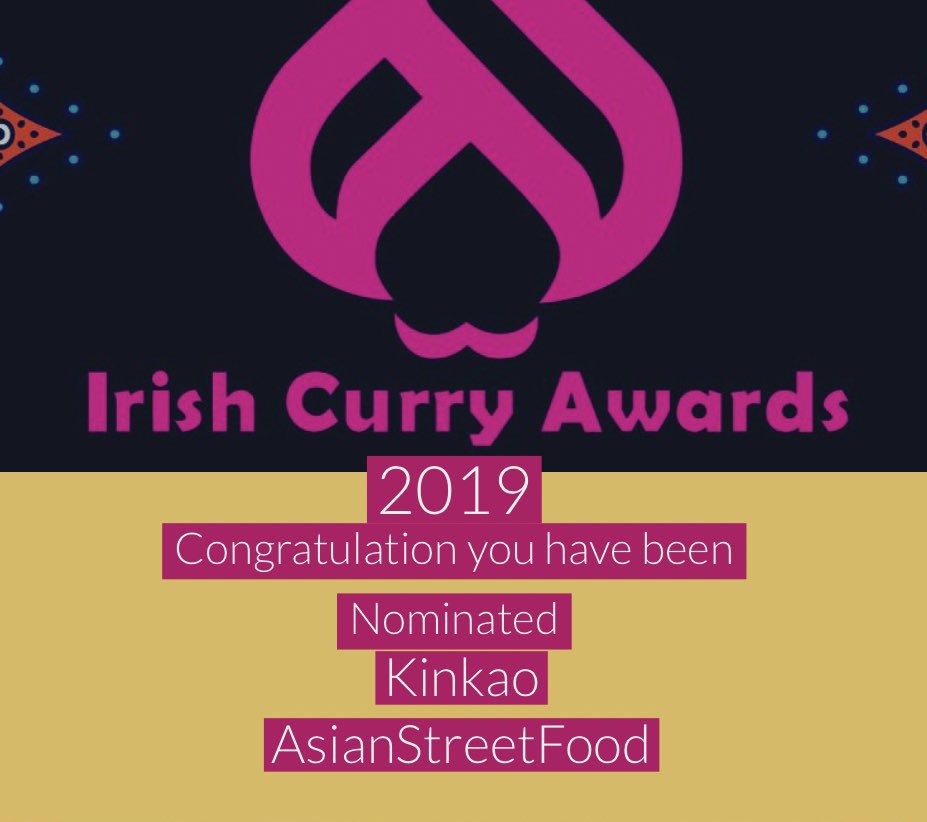 Congratulation @kinkao Nominated For #Irishcurryawards2019 southeast asian category #asianfood #asianrestaurants #asiantakeaway #corkrestaurants #dineoutcork #asianstreetfood