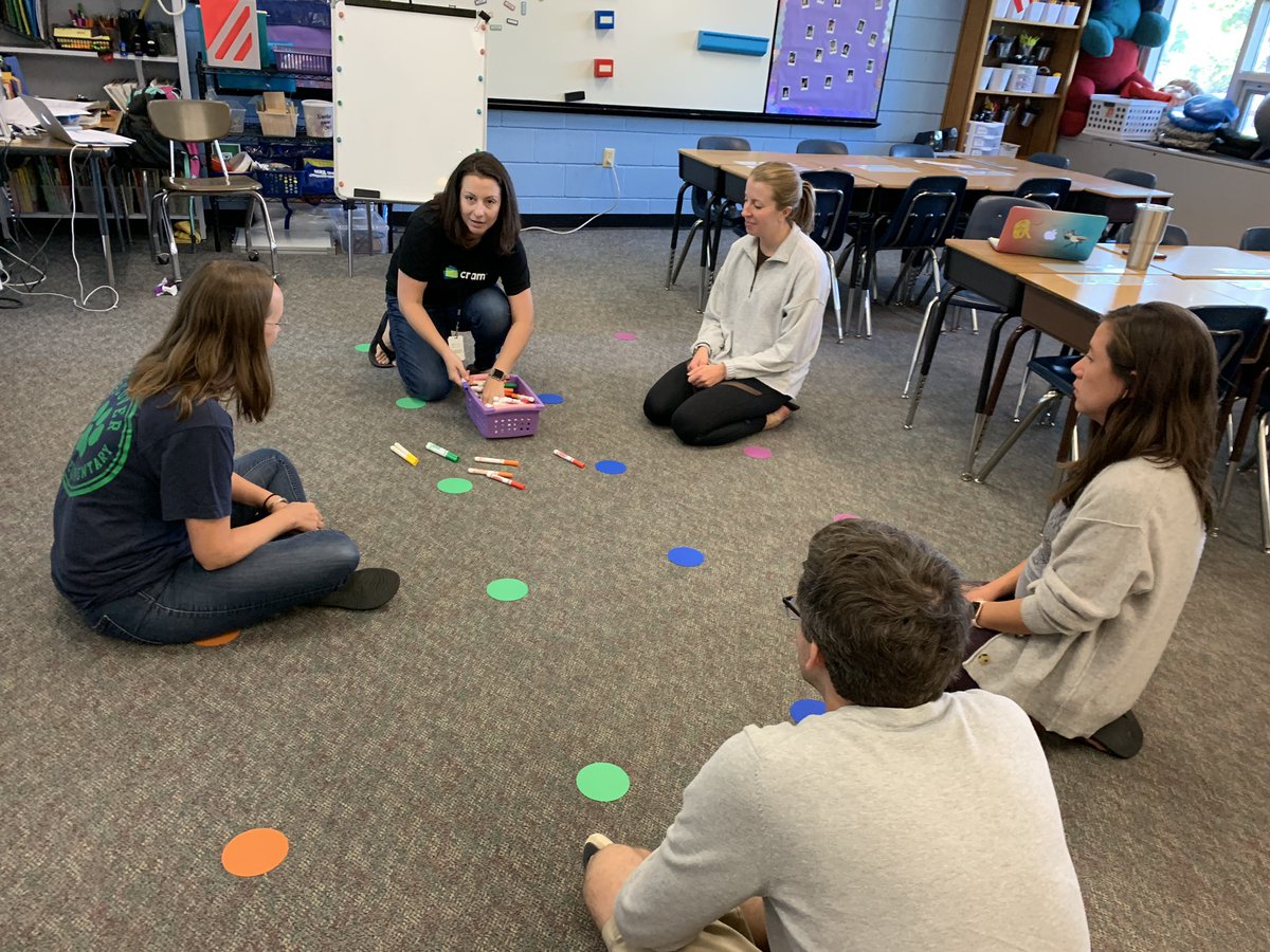 Barrett 4th grade team building activities-marker challenge! Looking forward to doing this with students next week! #KWBPride #APSisAwesome #APSBack2school