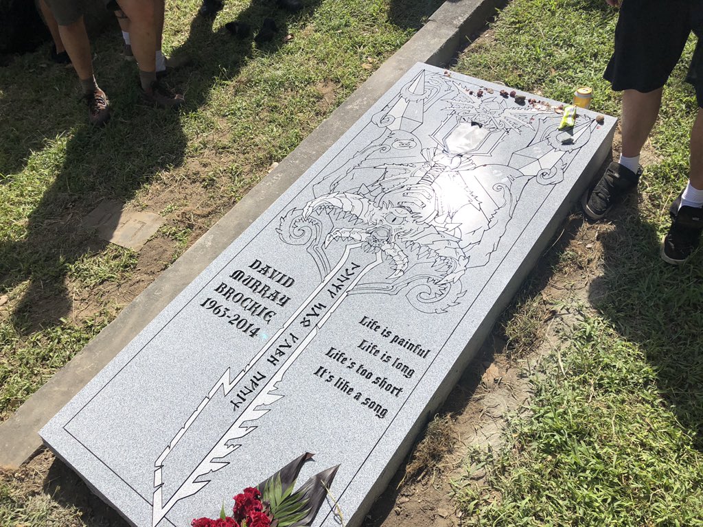 It's been a long time coming, but we finally have a place to remember Dave  Brockie. #GWAR #DaveBrockie @HollywoodCem #RVA, image size:1024x768