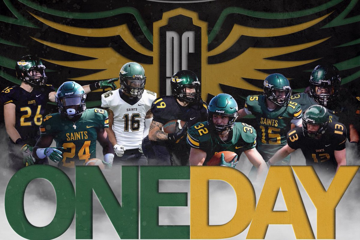 PCSaintFootball's tweet photo. ❕ ‼️ ❕ ‼️ ONE DAY ‼️❕ ‼️❕

#WingsUp #SaintsForever #FullSend https://t.co/1cAdmPOqAX