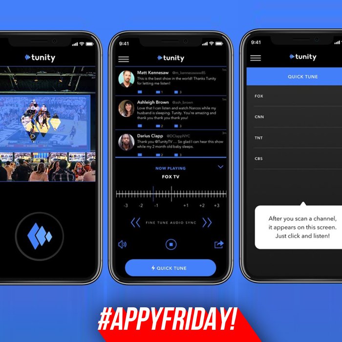 RedPocketMobile's tweet image. #AppyFriday! Watching TV a bar or gym and wished you could hear the audio? Try #Tunity, the free app that streams the audio of any live muted TV to your phone ⁠🔊 just point your camera at the TV and Tunity does the rest.
⠀ 
🍎 apple.co/2NMTI7D
🤖 bit.ly/2MO52Re