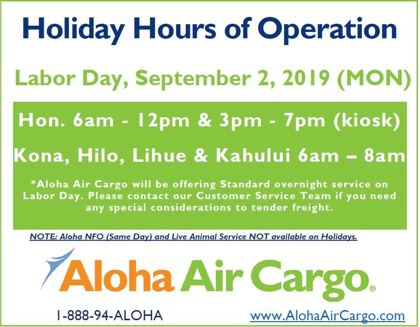 Aloha Air Cargo (@alohaaircargo) on Twitter photo 