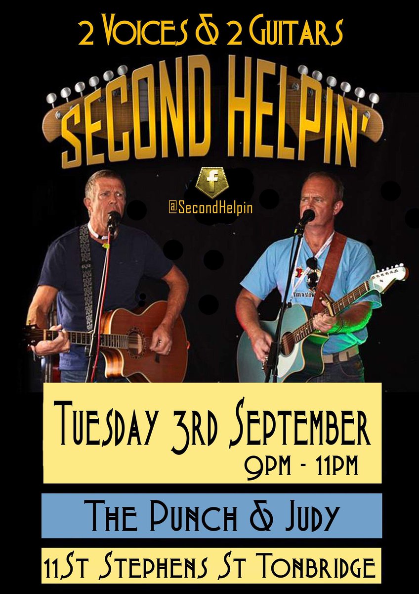 second_helpin's tweet photo. Ready to play on Tuesday. We'll be having fun so why not join us #tonbridge #livemusic #acousticguitar https://t.co/5oKRjMZfzQ
