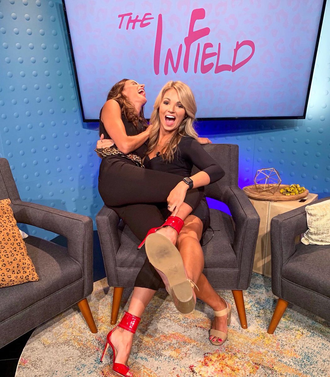 Al_Weave's tweet photo. SURPRISE! @SamanthaBusch and I, w/ some talented people at @NASCAR have been working on something new!

“The InField” : a female-focused show that’s all #NASCAR. We are SO excited to connect with our race lovin’ ladies! 

1st episode drops Sunday! 💕🏁 #TheInField #AskAlexAndSam https://t.co/haNTuzoQtH