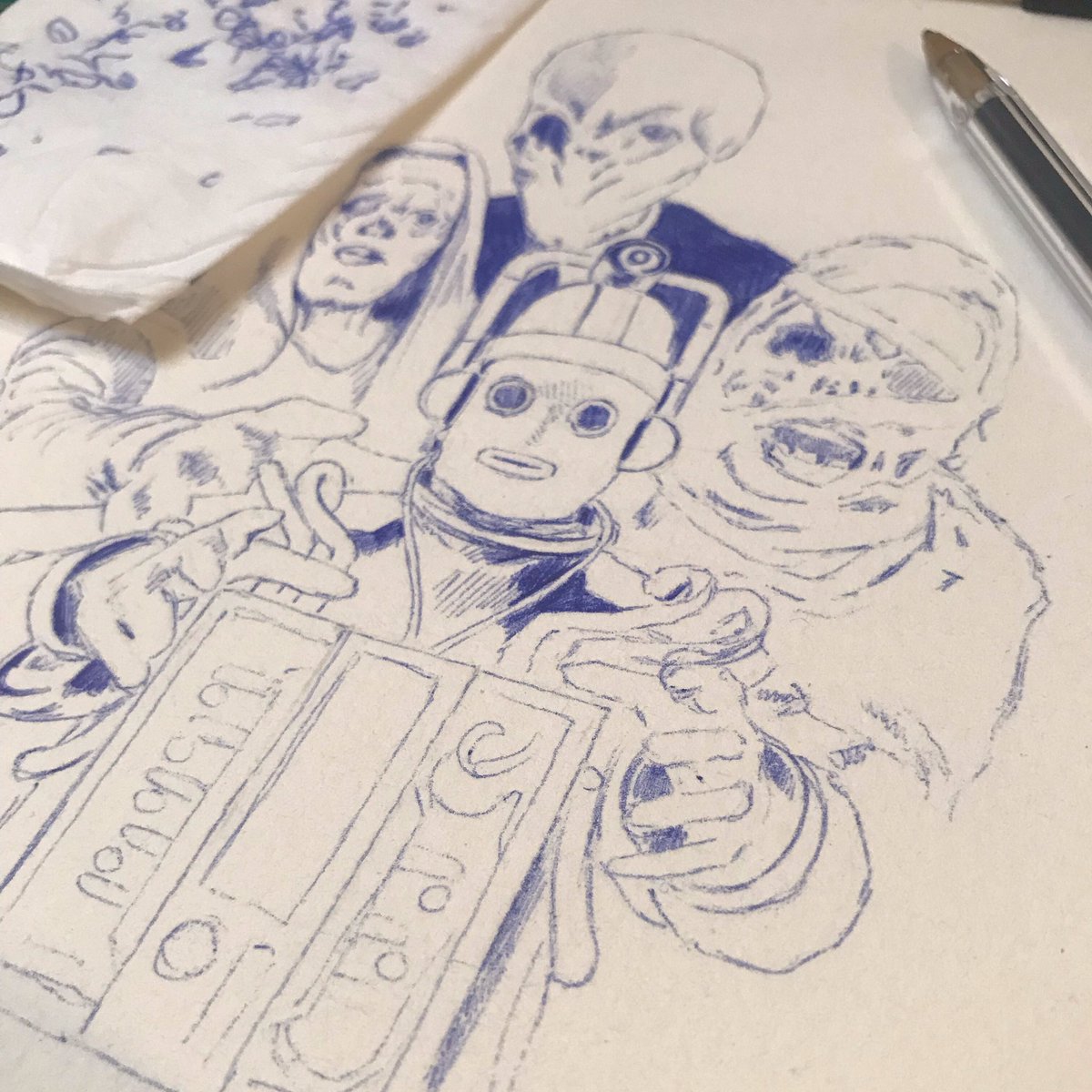 BethanApple's tweet photo. there’ll be one for @jamiehill2 too✍️✍️✍️ #vworp #doctorwho #fanart https://t.co/qBHeIWDd1m