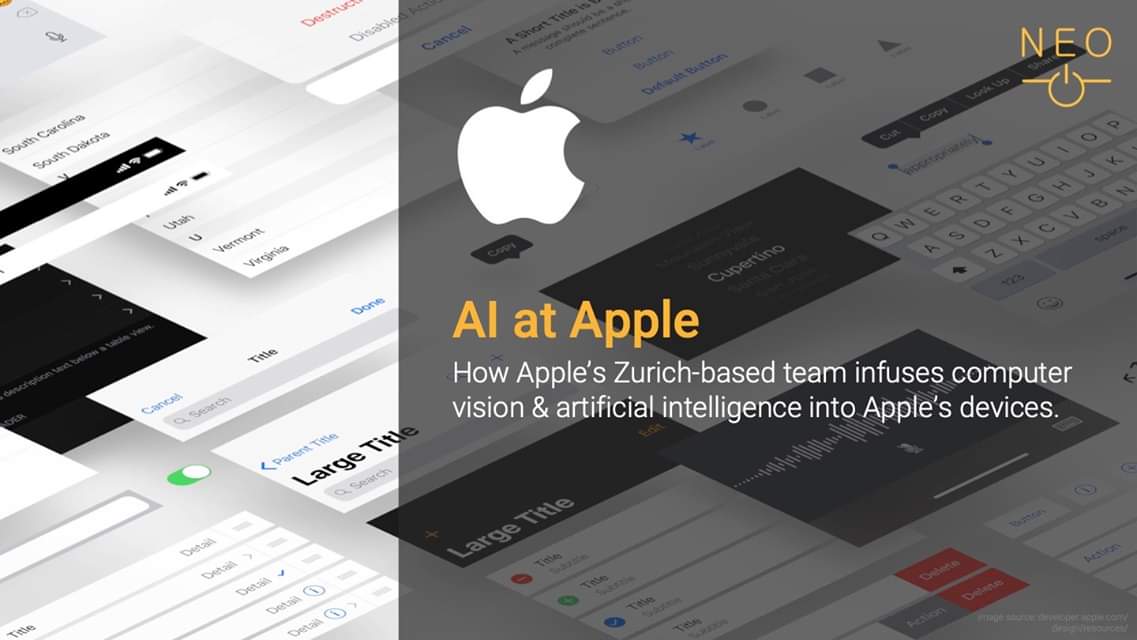 Join us this fall semester in Lausanne! #Apple Keynote - Computer Vision and #ArtificialIntelligence