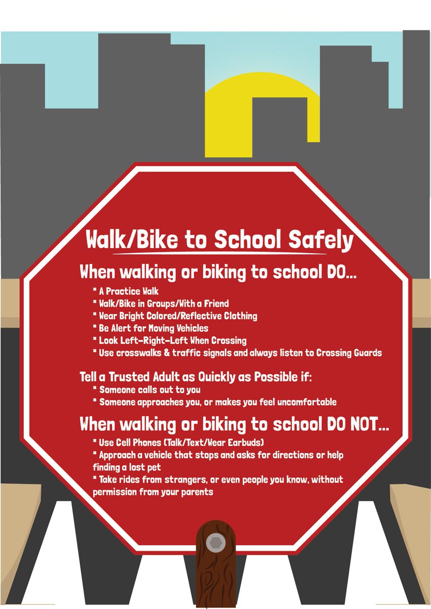 FCPSMaryland's tweet image. #FCPSFirstDay19 is fast approaching. Please remember to be alert, look both ways &amp;amp; use crosswalks to safely cross at intersections. 
Check out these Walk/Bike to School Safety Tips!

Let's all stay safe!
#CrosswalkSafety
#FCPSWalkBikeSafe