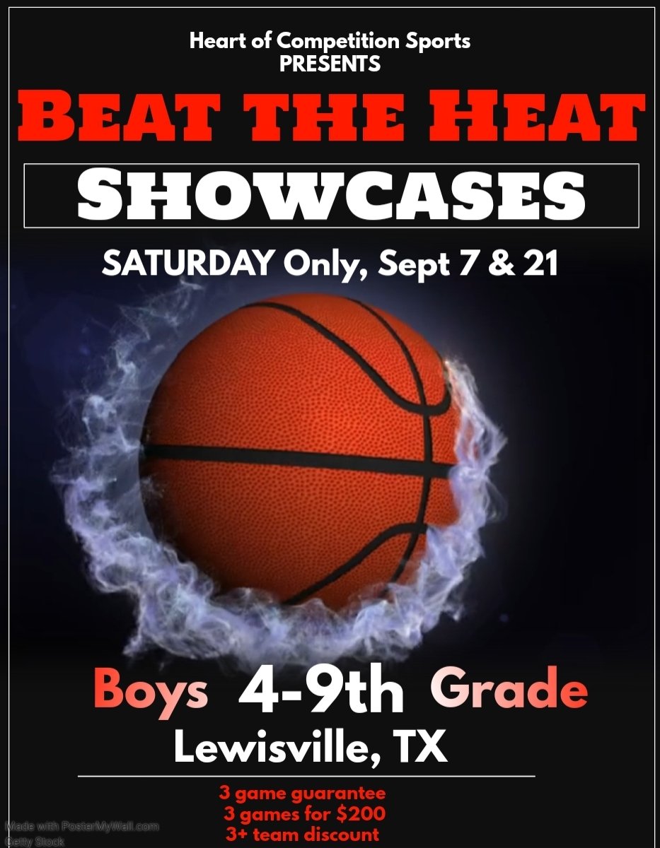 Still spots available for our 3 game showcase in Lewisville Sept 7. Good competition at a great price!!

<a href="/ntxthunder/">North Texas Thunder</a> <a href="/NTXHAWKS/">NTX HAWKS</a> <a href="/kategory5elite/">K5 Elite Basketball</a> <a href="/ntxthunder/">North Texas Thunder</a> <a href="/HUBasketball_18/">HUB_girls/boys</a> <a href="/tburch2010/">Coach Todd</a> <a href="/CoachDJones/">Court Of Dreams</a> @Nike_CyFair_BIQ <a href="/BYGEliteAAU/">BYG ELITE Basketball</a> <a href="/Playmakers903/">TEAM UNITED TEXAS (SNEED)</a> <a href="/THEHOOPTX/">BJ Johnson</a>