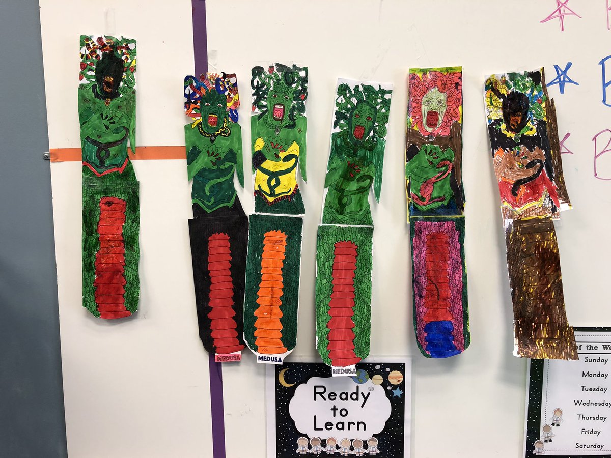 Happy Friday from our friendly Medusas! #ancientgreece #greekmythology #history #visuallearning #vsarocks