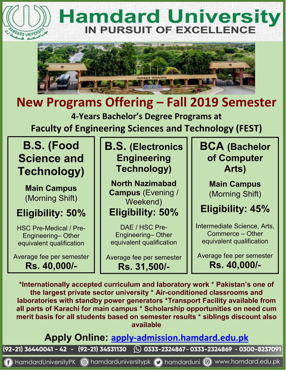 FEST_DOC_HU's tweet photo. #HamdardUniversity #FEST #NewPrograms https://t.co/me6j8hMit5