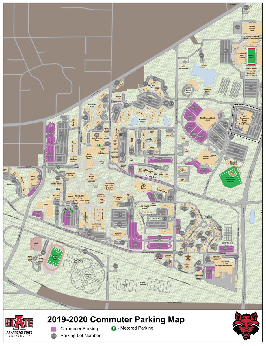 We've added 100 commuter parking spaces that are available now for commuters for the 2019-20 year.