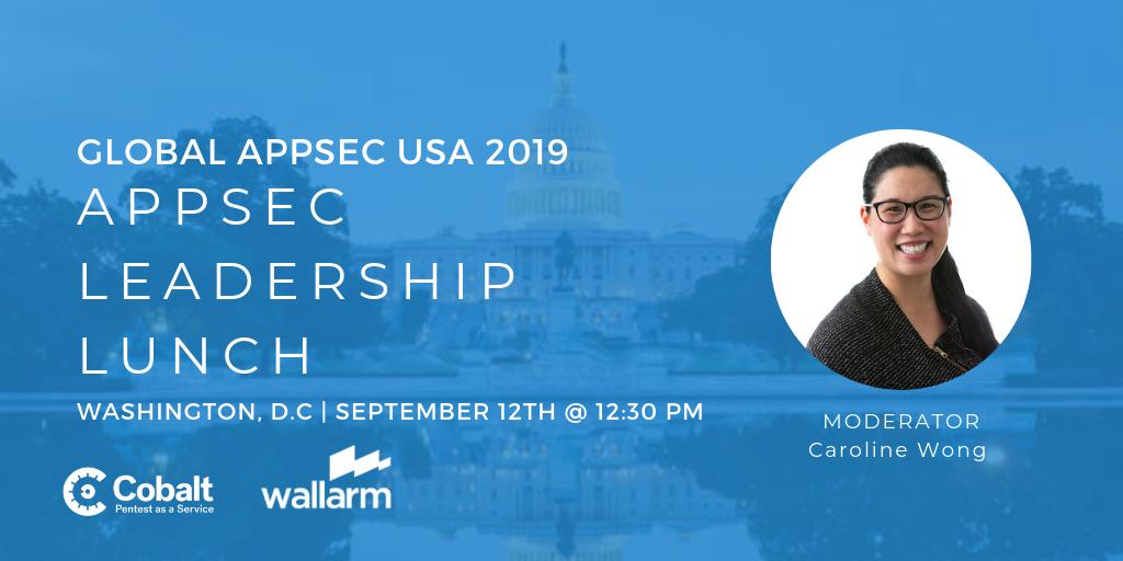 cobalt_io's tweet image. Join @CarolineWMWong for lunch during AppSec USA on Sept. 12th. She'll be hosting an in-depth conversation around preventing and addressing burnout for overworked application security professionals. 

Apply to attend here: event.cobalt.io/appsec-lunch-d…

#globalappsec #dc