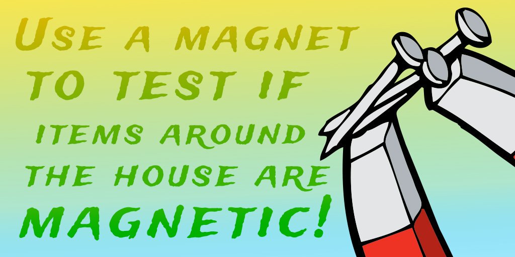 PaoliniMethod's tweet photo. Discuss the properties of magnetism with your child. 🧲 Then use a magnet to test items around your house to see if they are magnetic. 🧲 Chart the results! 📊

#PaoliniMethod #homeschooling #ScienceFun https://t.co/ockTGKwAYc