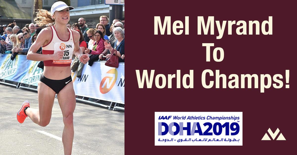 RunAVM's tweet image. AVM’s @melmyrand will be representing 🇨🇦 at the 2019 @iaaforg World Championships in the women’s marathon! Congrats, Mel!!! #runavm
