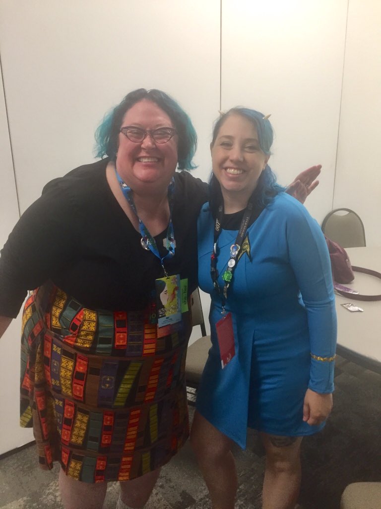 rollforlore's tweet image. Thoroughly enjoy speaking with @PaigeLeitman and can’t wait to share her gaming knowledge and inclusive advocacy with you all! Thank you for taking the time out of your busy con schedule to speak with me! #womeningaming
