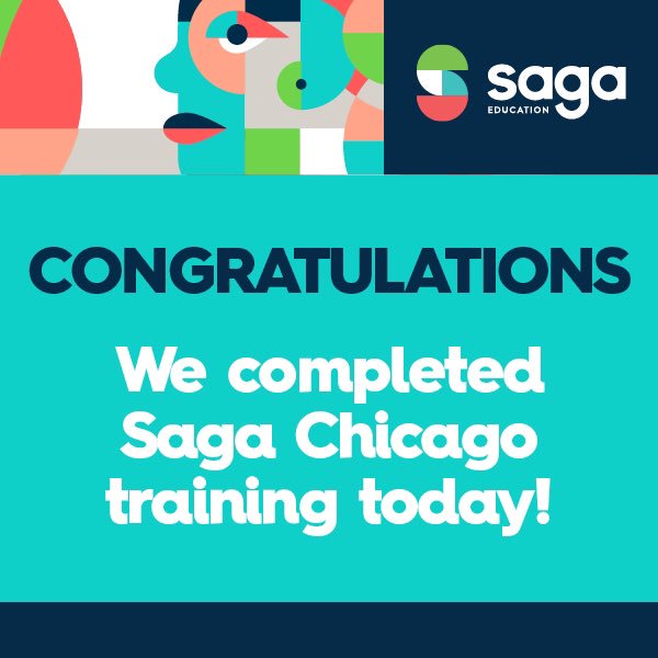 SagaEducation's tweet photo. Congratulations to all of the #SagaFellows in Chicago for completing training today. We’re so proud of all of your hard work this summer, and know you'll be ready for the first day of school next week! 🤩🏆 https://t.co/K1ZNODjTbz
