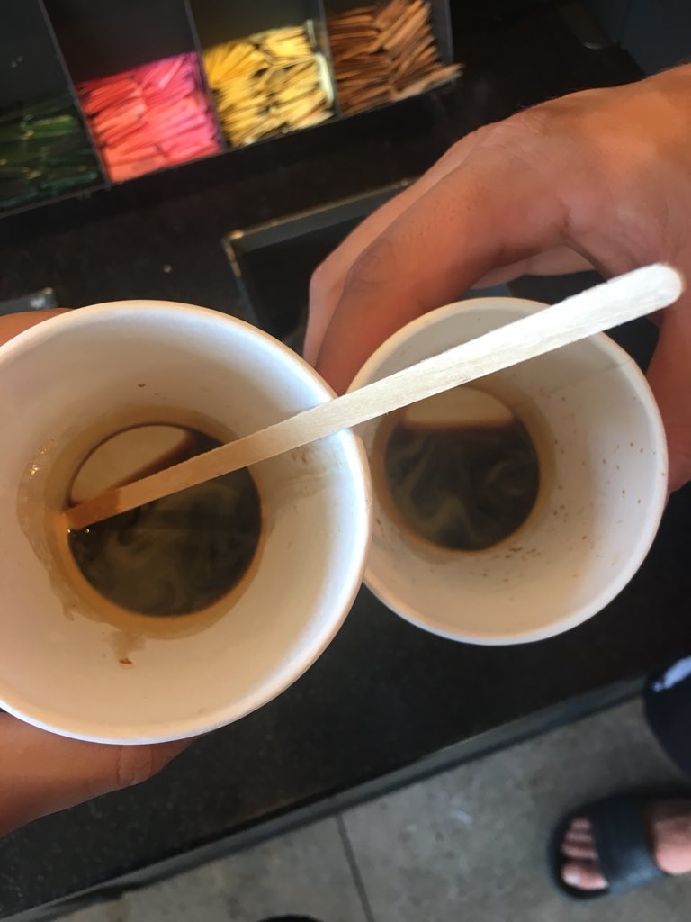 danielabelle_'s tweet photo. @Starbucks you can make many great drinks but an espresso aint one of ‘em....... #DownInOneSip #5BucksForADrop https://t.co/ETA96kzmio