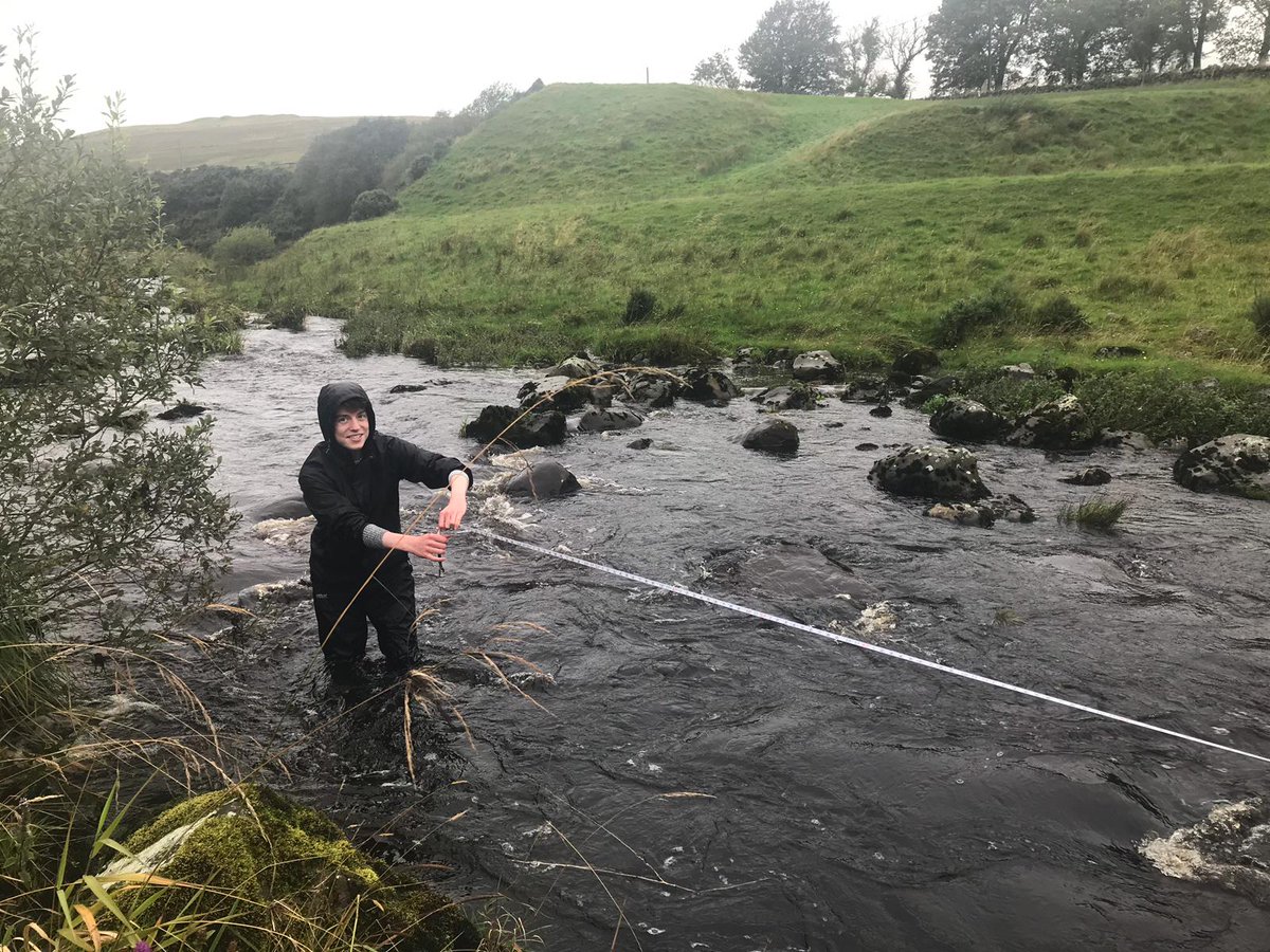 DHSGeog's tweet photo. Day 2 of Higher Geography field work is a slightly soggier affair! What a fantastic group of Geographers we have this year - they just got on with it without fuss or moaning 👏 #PrideinDennyHigh @DennyHighSchool https://t.co/2tRbzOjGI9