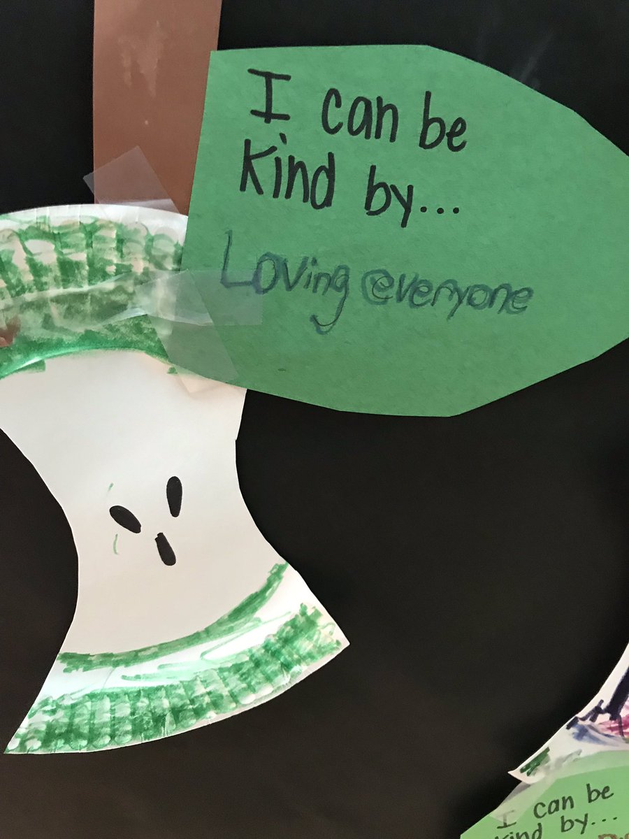 Shannon__Barlow's tweet photo. Showing ‘kindness to the core’ in room 17!🍎 @Mr_Shane_Watson @CentennialSchLU https://t.co/GvmW2pdJNX