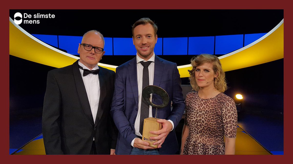 DeslimstemensNL's tweet photo. Rob Hadders is de slimste mens! Gefeliciteerd @Rob_Hadders🎉⁠ #deslimstemens https://t.co/8Jnp91MhTH