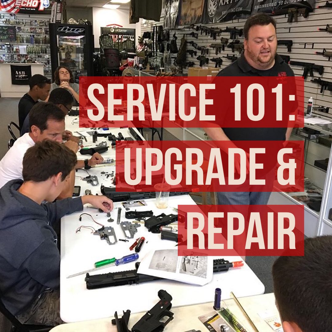 AirsoftBarracks's tweet photo. Don’t miss our upcoming tech class https://t.co/Tb5VW20zNy https://t.co/3DJIXmF6bK